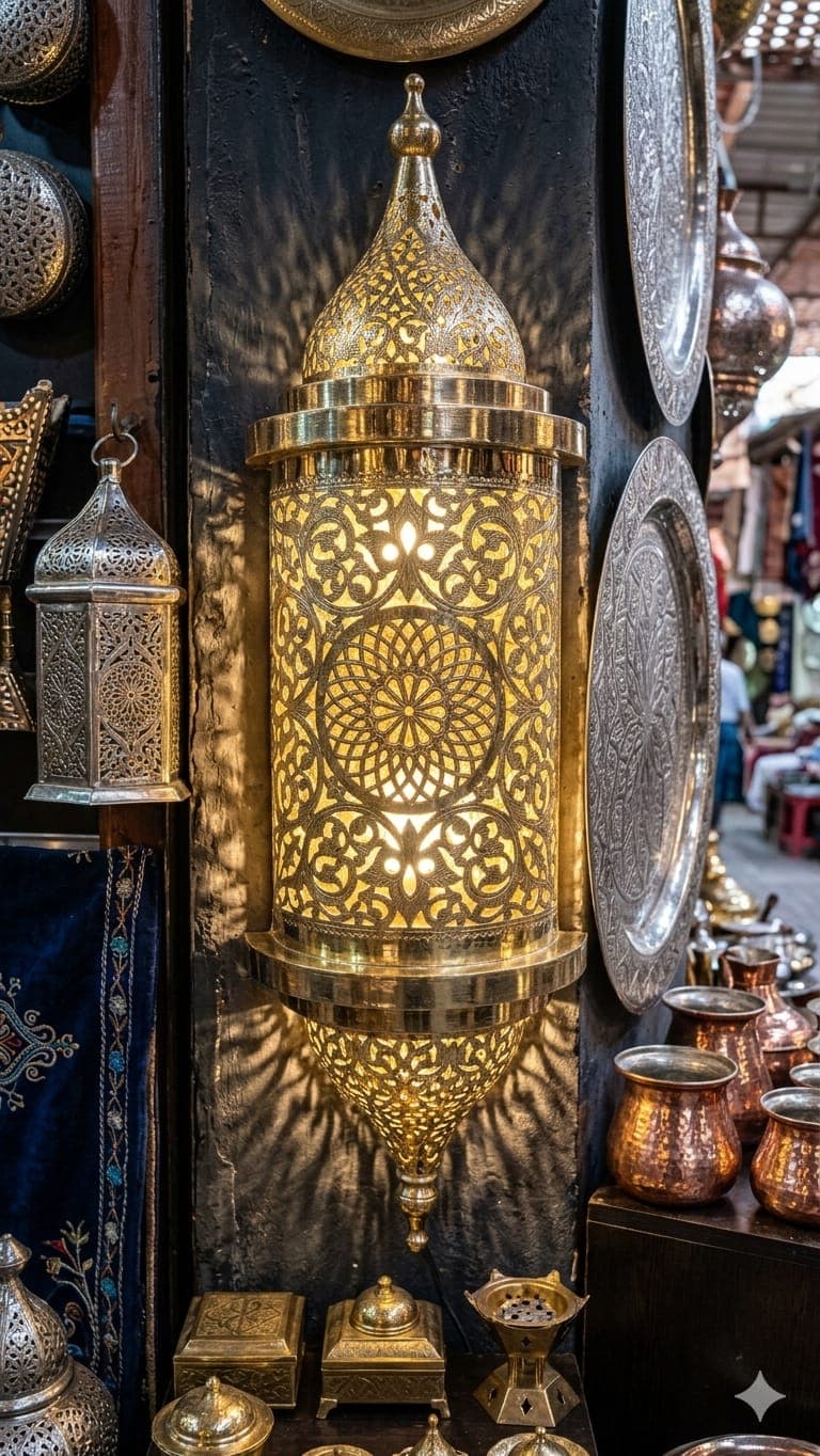 أبلق حائط فيليغري نحاسي