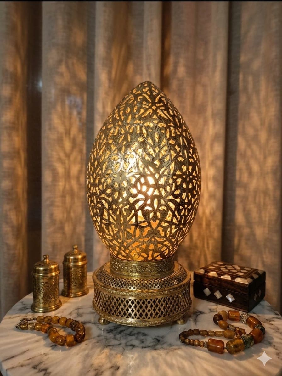 Gold Egg Table Lamp